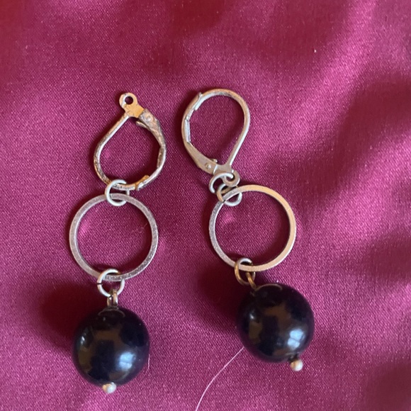 Lot of 3 pairs vintage bead earrings - Picture 4 of 4